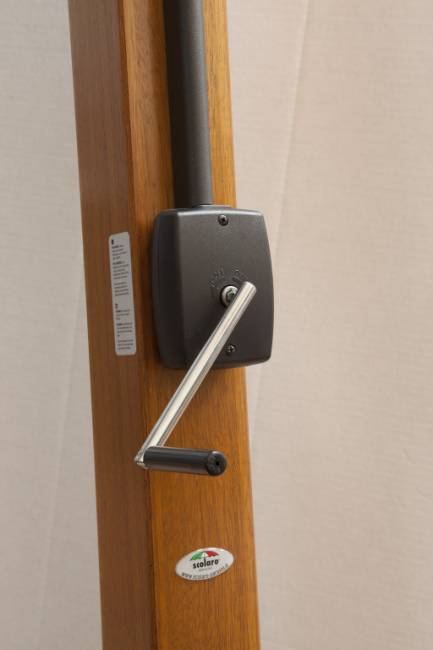 Зонт профессиональный Ø3.5 м Palladio Braccio имитация ироко, слоновая кость Ø3500 мм