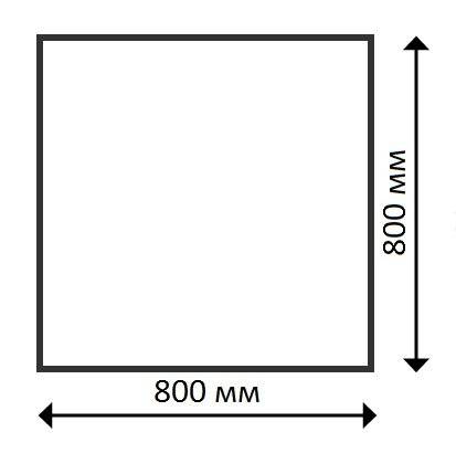 Столешница квадратная Werzalit Woodart кокоболо 800х800х20.5 мм