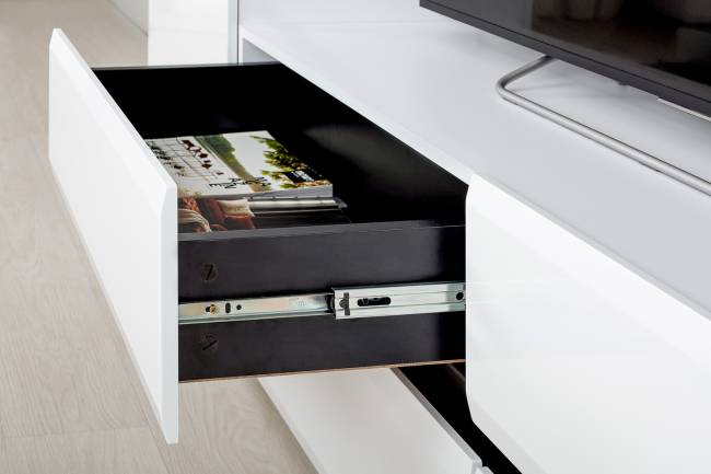 Стенка для гостиной со стеклянными фасадами Сидней № 11 цвет белый/чёрный/фасады МДФ белый глянец Стенка для гостиной со стеклянными фасадами Сидней № 11 цвет белый/чёрный/фасады МДФ белый глянец