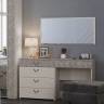 Стол туалетный с комодом и зеркалом Амели Моби цвет шёлковый камень/бетон чикаго беж Стол туалетный с комодом и зеркалом Амели Моби цвет шёлковый камень/бетон чикаго беж