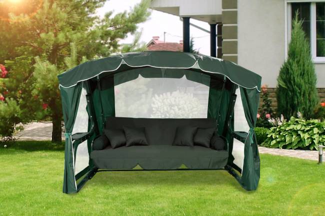 Садовые качели СИНГАПУР Зеленые