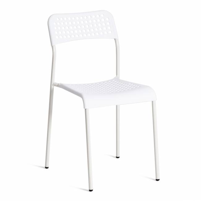 Стул Адде/Adde (мод.C-049)/1 шт. в упаковке металл/пластик, белый, 39х49х78см белый металл/пластик