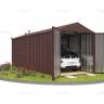 Хозблок SKOGGY секционный с двускатной крышей 6 х 2 м, шоколадный