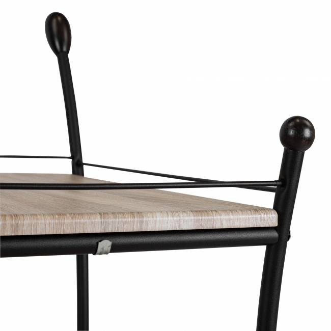 Стол сервировочный Марко дуб сонома/эбеновое дерево/черный