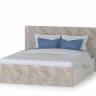 Кровать 1600 с подъёмным ортопедическим основанием и тумбочкой Амели 11.31 цвет шёлковый камень/бетон чикаго беж