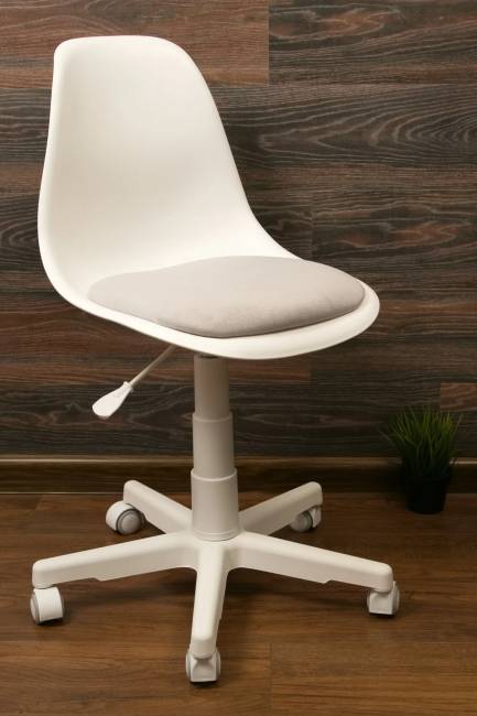 Кресло компьютерное Смузи белый/серый Кресло компьютерное Смузи белый/серый