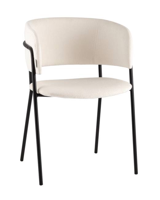 Кресло Нэлли New буклированный велюр белый