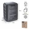Компостер Prosperplast Compogreen 320 л черный