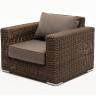 "Боно" лаунж-зона из искусственного ротанга, цвет коричневый