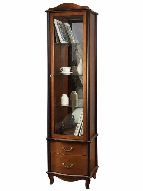 Шкаф-витрина Джульетта, орех Л Шкаф-витрина Джульетта, орех Л