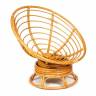 Кресло-качалка Папасан/Papasan (W 23/01 B) /с подушкой/ 115х78х104см, медовый, экошерсть коричневый, 1811-5 Honey (мед)