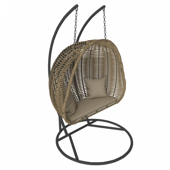 MOKKA МАЙОРКА / MAJORCA подвесное кресло двухместное, цвет соломенный MOKKA МАЙОРКА / MAJORCA подвесное кресло двухместное, цвет соломенный