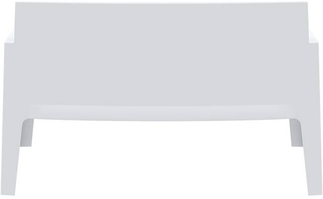 Диван пластиковый двухместный Box Sofa белый 1380x620x800 мм