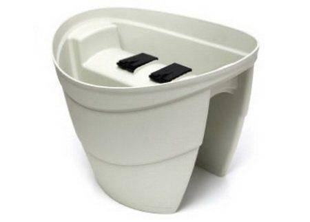 Горшок-цветочница LILAC для перил, бежевый