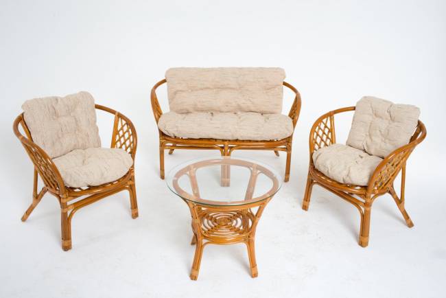 Комплект для отдыха  01/16  Рогожка коньяк