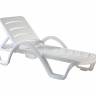 Шезлонг-лежак пластиковый Havana белый 1870x540x300 мм