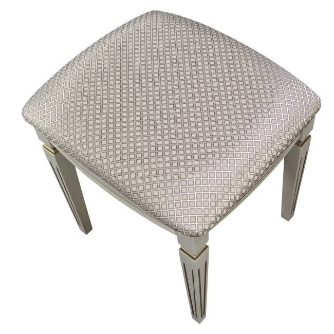 Банкетка Васко В 107Н слоновая кость/золото, Атина ваниль