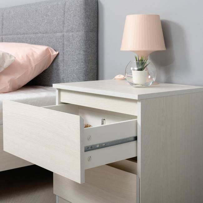 Тумба прикроватная Ника 16.02 цвет ясень анкор светлый Тумба прикроватная Ника 16.02 цвет ясень анкор светлый