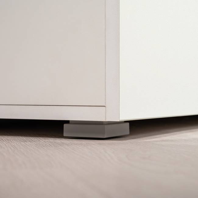 Шкаф-пенал Октава 13.228 цвет белый шагрень/дуб крафт золотой