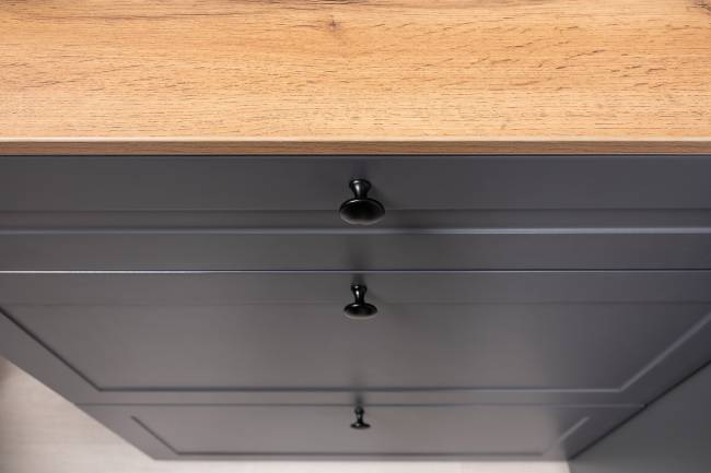 Две тумбы для обуви Остин цвет белый шагрень/серый графит/дуб крафт золотой