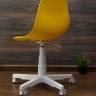 Кресло компьютерное Смузи белый/горчичный Кресло компьютерное Смузи белый/горчичный