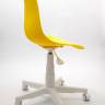 Кресло компьютерное Смузи белый/горчичный Кресло компьютерное Смузи белый/горчичный