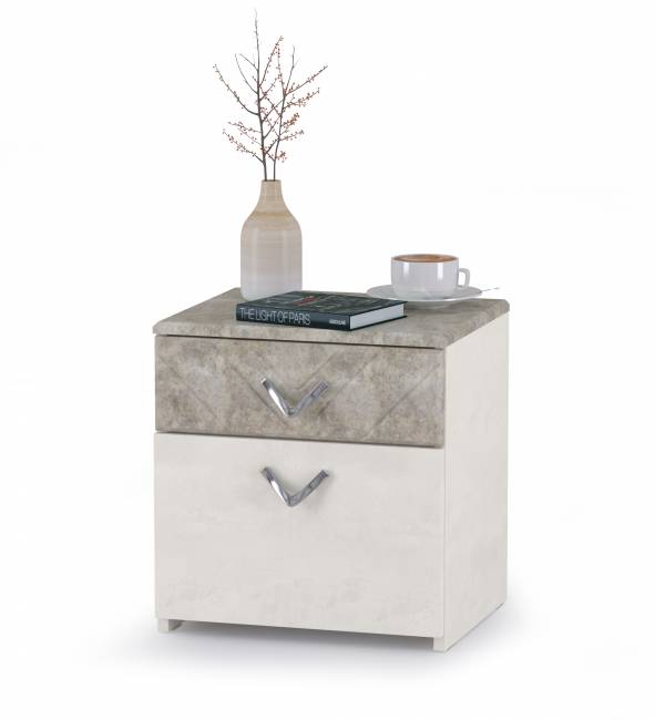 Тумба прикроватная Амели Моби 13.78 цвет шёлковый камень/бетон чикаго беж Тумба прикроватная Амели Моби 13.78 цвет шёлковый камень/бетон чикаго беж