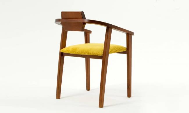 Стул-кресло Челси ПМ орех/жёлтый