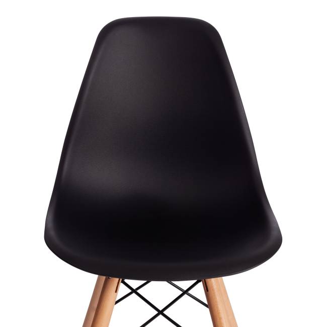 Стул барный Синди Бар Чаир/Cindy Bar Chair (мод.80-1)/1 шт. в упаковке дерево бук/металл/пластик, 50х51х109см, черный 3010/ натуральный черный дерево бук/металл/пластик