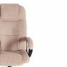 Кресло Бергамо/Bergamo хром (22) флок , бежевый, 7 бежевый флок