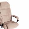 Кресло Бергамо/Bergamo хром (22) флок , бежевый, 7 бежевый флок