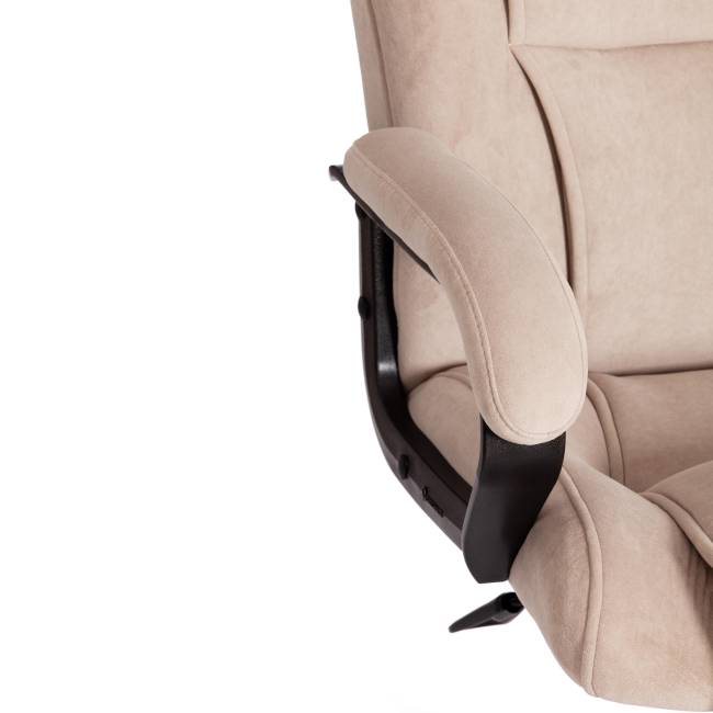 Кресло Бергамо/Bergamo хром (22) флок , бежевый, 7 бежевый флок