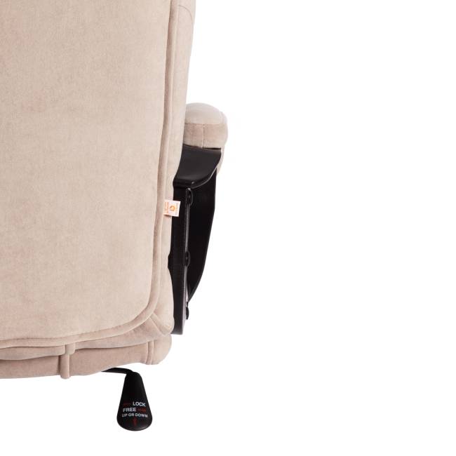 Кресло Бергамо/Bergamo хром (22) флок , бежевый, 7 бежевый флок