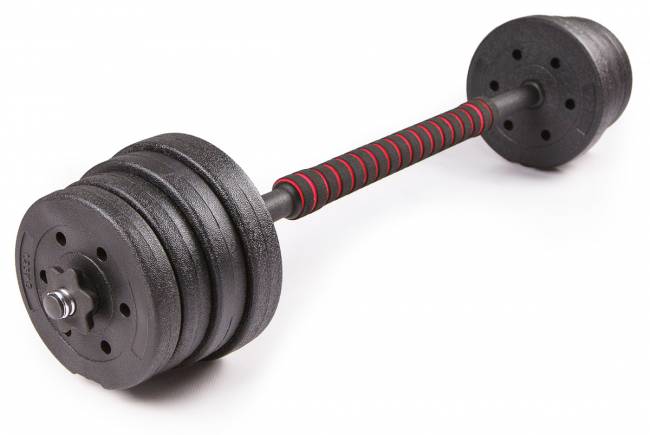 Набор композитных гантелей "TREX SPORT" 30 кг, с соединительным грифом 