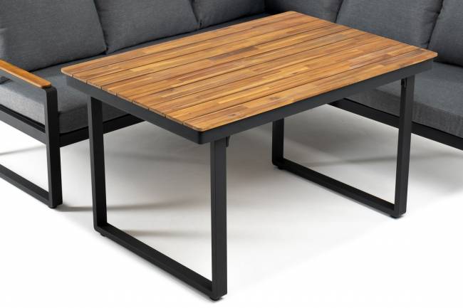 Угловой комплект из алюминия ТОПА с обеденным столом