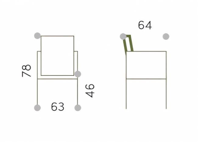 Кресло плетеное с подушками Elba Rope синий 630х640х780 мм