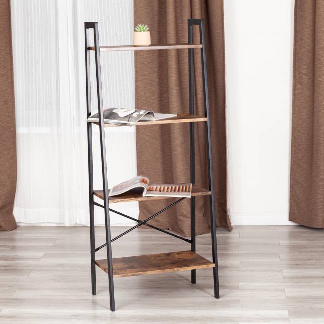 Стеллаж Вс-02/Ws-02 burnt/обгоревшее дерево burnt