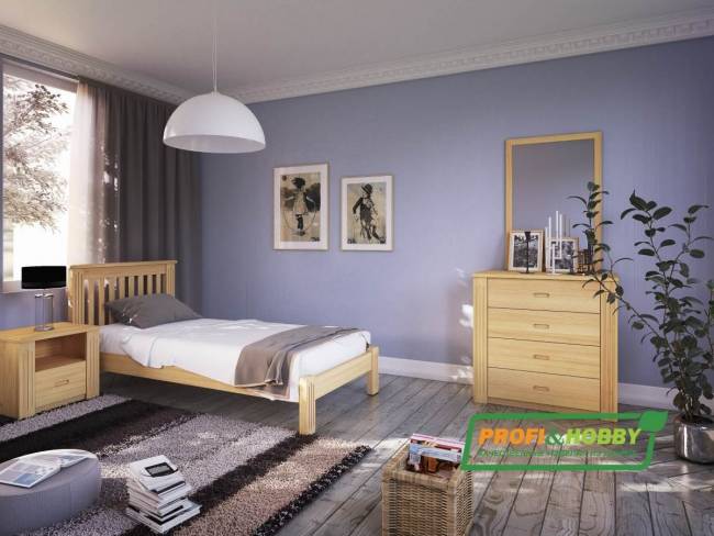 Кровать деревянная "Pino Rino" 800 х 2000, сосна