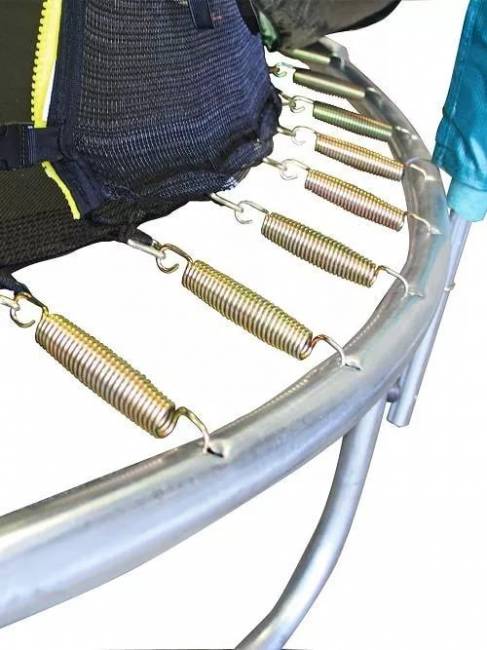 Батут 12FT 3,66м с защитной сеткой (внутрь) с лестницей, зелёный