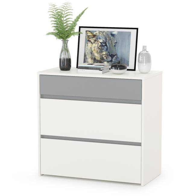 Стол компьютерный с верхней полкой и комодом Торонто цвет белый шагрень/стальной серый Стол компьютерный с верхней полкой и комодом Торонто цвет белый шагрень/стальной серый