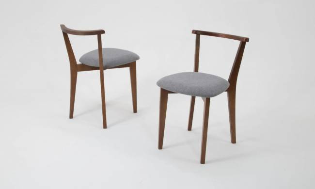 Обеденная группа Брамос К 100 орех со стульями Франк орех серый Обеденная группа Брамос К 100 орех со стульями Франк орех серый