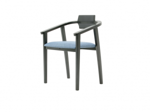 Стул-кресло Челси ПМ чёрный/синий