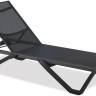 Шезлонг-лежак металлический Wave Paint антрацит 1910х715х300 мм