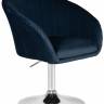 Кресло дизайнерское DOBRIN EDISON, синий велюр (1922-20)