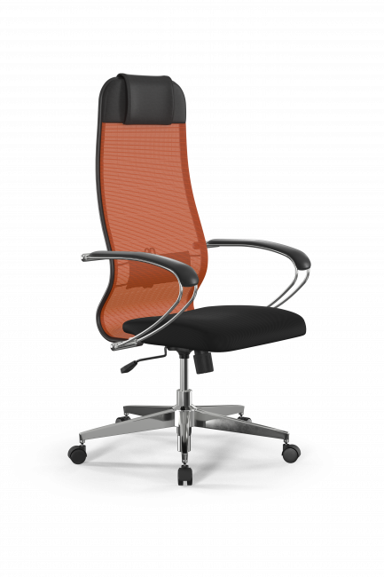 Кресло Sit 10 B1-111K - X2+UMF(X1) /Ub00/Wh00/K1cL(M09.B22.G18.W02), оранжевый-черный