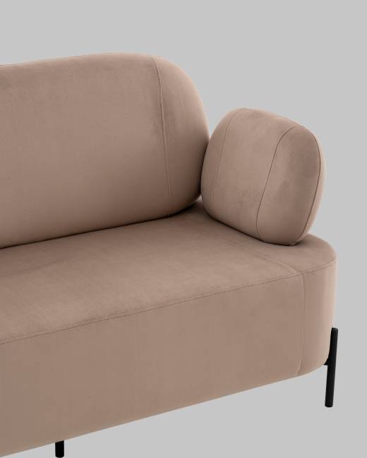 Диван Кэнди велюр светло-серый