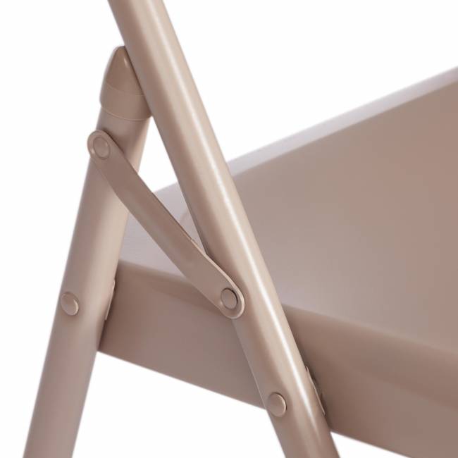 Стул складной Фолдер/Folder (мод.3023(II)) металлический, 46,5х48х75, 7-бежевый (Комплект из 6 шт.) бежевый металлический