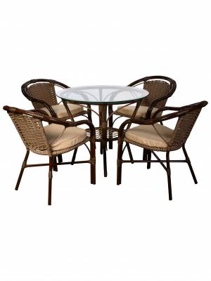 Комплект из искусственного Bali (Бали)-4 (цвет: орех)