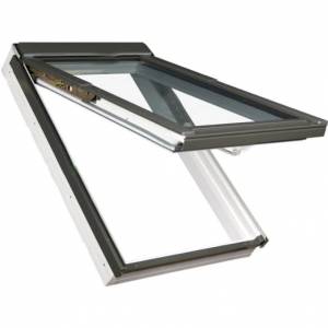 Мансардное окно FAKRO PPP-V U3 preSelect Lux, однокамерный морозостойкий, ПВХ 94х140