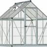 Теплица с гибридным остеклением HYBRID 6*8 (серый)